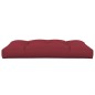 vidaXL Cojín para muebles de palets tela rojo tinto 120x80x12 cm