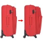 vidaXL Juego de 3 maletas blandas rojas vidaXL Juego de 3 maletas blandas rojas