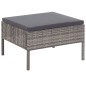 vidaXL Set de sofás de jardín con cojines 5 pzas ratán sintético gris vidaXL Set de sofás de jardín con cojines 5 pzas ratán sintético gris