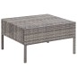 vidaXL Set de sofás de jardín con cojines 5 pzas ratán sintético gris vidaXL Set de sofás de jardín con cojines 5 pzas ratán sintético gris