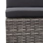 vidaXL Set de sofás de jardín con cojines 5 pzas ratán sintético gris vidaXL Set de sofás de jardín con cojines 5 pzas ratán sintético gris