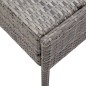 vidaXL Set de sofás de jardín con cojines 5 pzas ratán sintético gris vidaXL Set de sofás de jardín con cojines 5 pzas ratán sintético gris