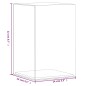 vidaXL Caja de exposición acrílico transparente 14x14x22 cm vidaXL Caja de exposición acrílico transparente 14x14x22 cm