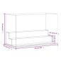 vidaXL Caja de exposición acrílico transparente 25x12x16 cm vidaXL Caja de exposición acrílico transparente 25x12x16 cm