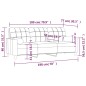vidaXL Sofá de 3 plazas con cojines tela amarillo claro 180 cm vidaXL Sofá de 3 plazas con cojines tela amarillo claro 180 cm