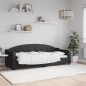 vidaXL Sofá cama tela negro 80x200 cm vidaXL Sofá cama tela negro 80x200 cm