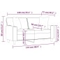 vidaXL Sofá de 2 plazas con cojines cuero sintético capuchino 140 cm vidaXL Sofá de 2 plazas con cojines cuero sintético capuchino 140 cm