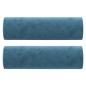 vidaXL Sofá de 3 plazas con cojines terciopelo azul 180 cm vidaXL Sofá de 3 plazas con cojines terciopelo azul 180 cm