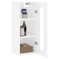 vidaXL Armario de pared blanco brillante 34,5x34x90 cm vidaXL Armario de pared blanco brillante 34,5x34x90 cm