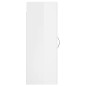 vidaXL Armario de pared blanco brillante 34,5x34x90 cm vidaXL Armario de pared blanco brillante 34,5x34x90 cm