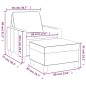 vidaXL Sillón con taburete tela gris claro 60 cm vidaXL Sillón con taburete tela gris claro 60 cm