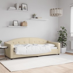 vidaXL Sofá cama tela color crema 80x200 cm