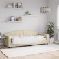 vidaXL Sofá cama tela color crema 80x200 cm vidaXL Sofá cama tela color crema 80x200 cm