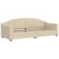 vidaXL Sofá cama tela color crema 80x200 cm vidaXL Sofá cama tela color crema 80x200 cm