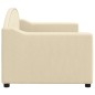 vidaXL Sofá cama tela color crema 80x200 cm vidaXL Sofá cama tela color crema 80x200 cm