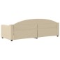 vidaXL Sofá cama tela color crema 80x200 cm vidaXL Sofá cama tela color crema 80x200 cm