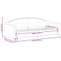 vidaXL Sofá cama tela color crema 80x200 cm vidaXL Sofá cama tela color crema 80x200 cm