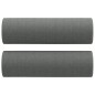 vidaXL Sofá de 2 plazas con cojines tela gris oscuro 140 cm vidaXL Sofá de 2 plazas con cojines tela gris oscuro 140 cm