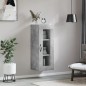 vidaXL Armario de pared gris hormigón 34,5x34x90 cm vidaXL Armario de pared gris hormigón 34,5x34x90 cm