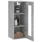 vidaXL Armario de pared gris hormigón 34,5x34x90 cm vidaXL Armario de pared gris hormigón 34,5x34x90 cm