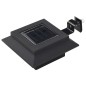 vidaXL Lámparas solares cuadradas de exterior negras 12 uds LED 12 cm vidaXL Lámparas solares cuadradas de exterior negras 12 uds LED 12 cm