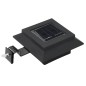vidaXL Lámparas solares cuadradas de exterior negras 12 uds LED 12 cm vidaXL Lámparas solares cuadradas de exterior negras 12 uds LED 12 cm