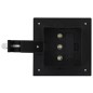vidaXL Lámparas solares cuadradas de exterior negras 12 uds LED 12 cm vidaXL Lámparas solares cuadradas de exterior negras 12 uds LED 12 cm