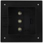 vidaXL Lámparas solares cuadradas de exterior negras 12 uds LED 12 cm vidaXL Lámparas solares cuadradas de exterior negras 12 uds LED 12 cm