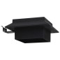 vidaXL Lámparas solares cuadradas de exterior negras 12 uds LED 12 cm vidaXL Lámparas solares cuadradas de exterior negras 12 uds LED 12 cm