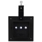 vidaXL Lámparas solares cuadradas de exterior negras 12 uds LED 12 cm vidaXL Lámparas solares cuadradas de exterior negras 12 uds LED 12 cm