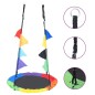 vidaXL Columpio arco iris con banderines 100 cm vidaXL Columpio arco iris con banderines 100 cm