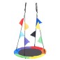 vidaXL Columpio arco iris con banderines 100 cm vidaXL Columpio arco iris con banderines 100 cm