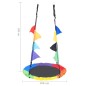 vidaXL Columpio arco iris con banderines 100 cm vidaXL Columpio arco iris con banderines 100 cm