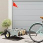 vidaXL Remolque para bicicletas hierro y tela Oxford gris vidaXL Remolque para bicicletas hierro y tela Oxford gris