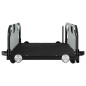 vidaXL Remolque para bicicletas hierro y tela Oxford gris vidaXL Remolque para bicicletas hierro y tela Oxford gris