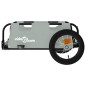 vidaXL Remolque para bicicletas hierro y tela Oxford gris vidaXL Remolque para bicicletas hierro y tela Oxford gris