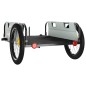 vidaXL Remolque para bicicletas hierro y tela Oxford gris vidaXL Remolque para bicicletas hierro y tela Oxford gris