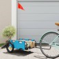 vidaXL Remolque para bicicletas hierro y tela Oxford azul vidaXL Remolque para bicicletas hierro y tela Oxford azul