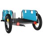 vidaXL Remolque para bicicletas hierro y tela Oxford azul vidaXL Remolque para bicicletas hierro y tela Oxford azul