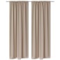 2 cortinas oscuras con jaretas blanco crema blackout 135 x 245 cm 2 cortinas oscuras con jaretas blanco crema blackout 135 x 245 cm