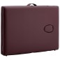 vidaXL Camilla de masaje plegable 2 zonas aluminio morado vidaXL Camilla de masaje plegable 2 zonas aluminio morado