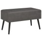vidaXL Banco con cajones cuero sintético gris 80 cm vidaXL Banco con cajones cuero sintético gris 80 cm
