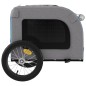 vidaXL Remolque de bicicleta mascotas hierro tela Oxford azul gris vidaXL Remolque de bicicleta mascotas hierro tela Oxford azul gris