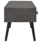 vidaXL Banco con cajones cuero sintético gris 80 cm vidaXL Banco con cajones cuero sintético gris 80 cm