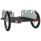 vidaXL Remolque para bicicletas hierro y tela Oxford gris vidaXL Remolque para bicicletas hierro y tela Oxford gris