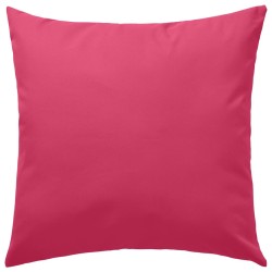 vidaXL Cojines para exteriores 45x45 cm rosa 4 unidades