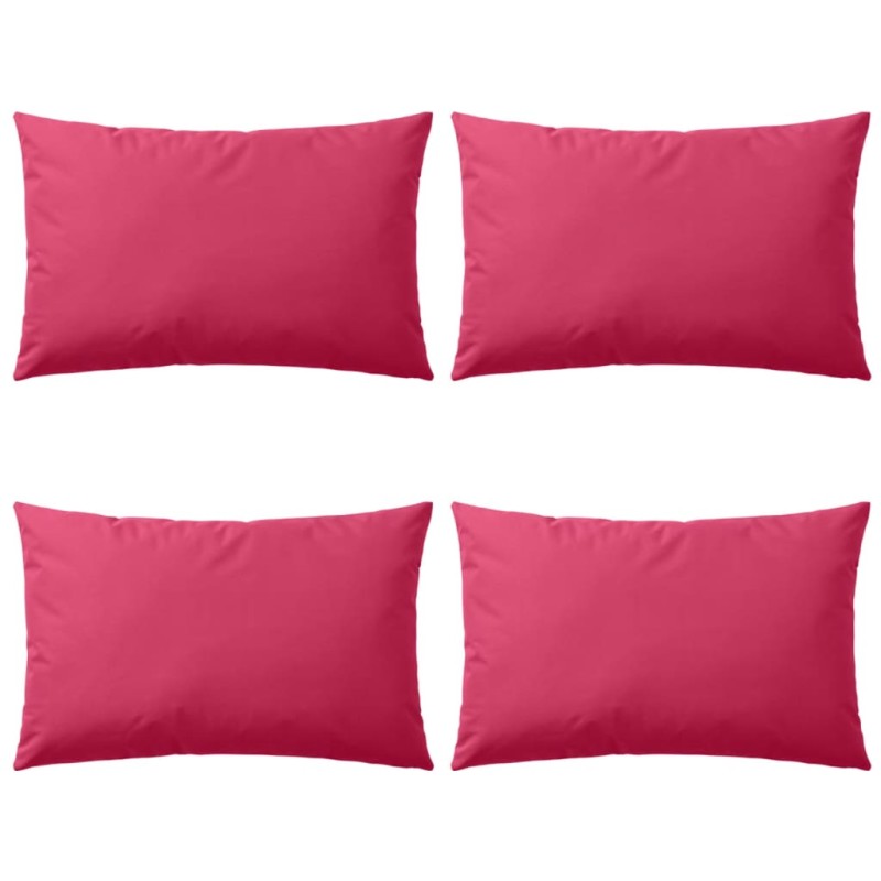 vidaXL Cojines para exteriores 60x40 cm rosa 4 unidades vidaXL Cojines para exteriores 60x40 cm rosa 4 unidades