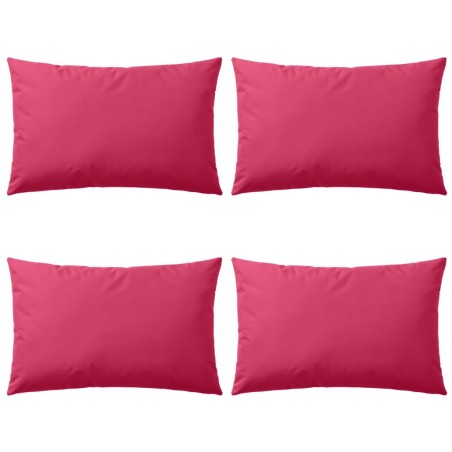 vidaXL Cojines para exteriores 60x40 cm rosa 4 unidades