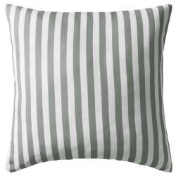 vidaXL Cojines para exterior a rayas 45x45 cm gris 4 unidades