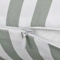 vidaXL Cojines para exterior a rayas 45x45 cm gris 4 unidades